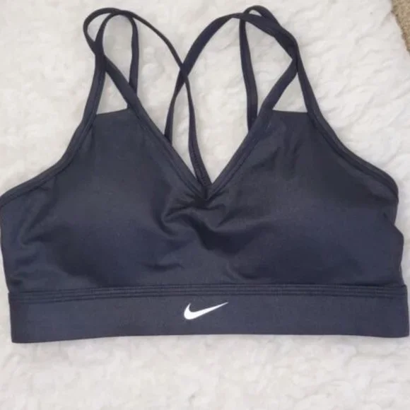 NIKE WOMEN'S DRI-FIT SPORTS INDY MULTI-STRAP BRA BLACK SIZE M - Picture 1 of 3